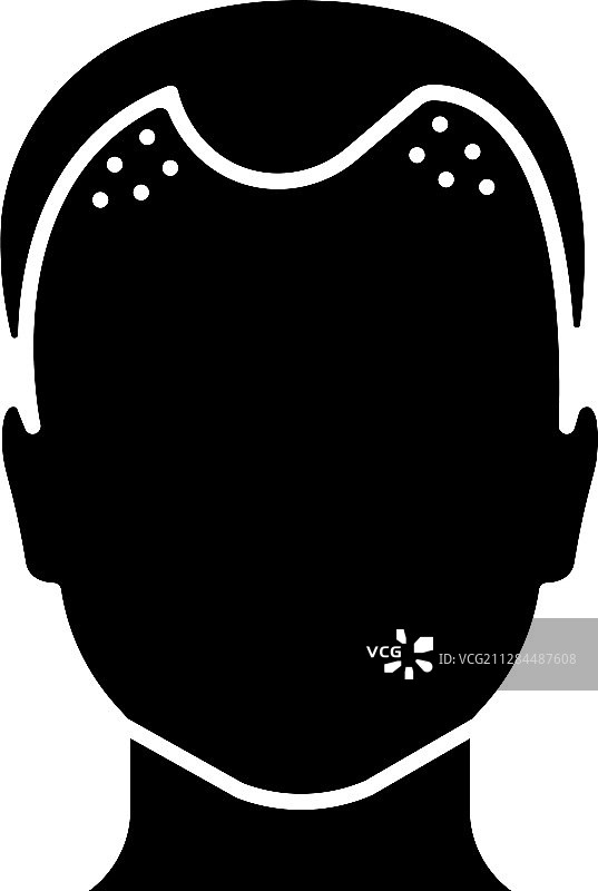 脱发glyph图标图片素材