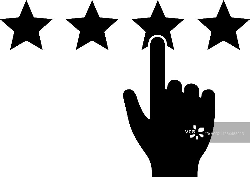 客户反馈和评级标志符号图标图片素材