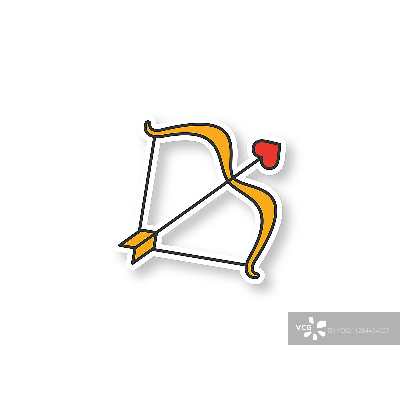 丘比特弓箭布贴图片素材