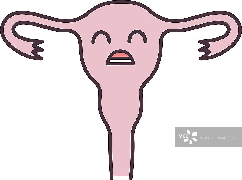 悲伤的子宫彩色图标图片素材