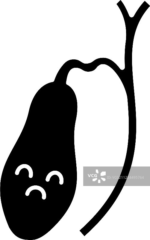 悲伤的胆囊标志符号图标图片素材