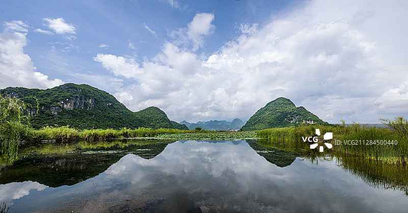 云南省文山州丘北县普者黑景区图片素材