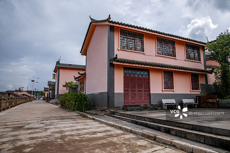 云南省楚雄州紫溪彝村图片素材