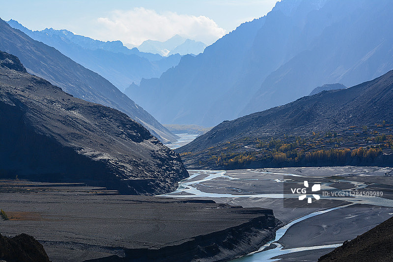 巴基斯坦罕萨河流域风光图片素材
