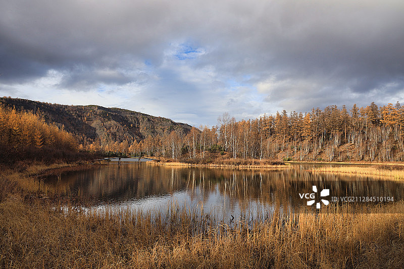 俄罗斯堪察加边疆区埃索的秋景图片素材