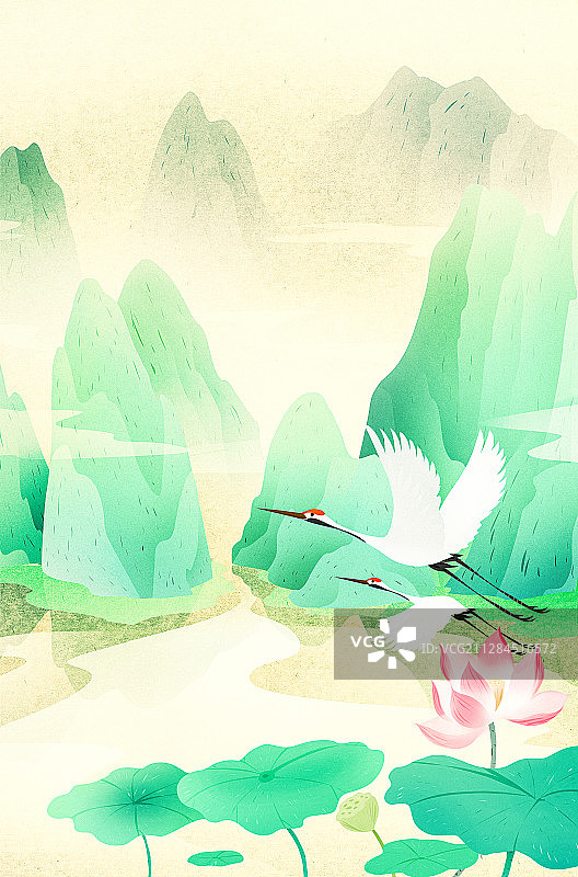 夏季海报插画图片素材