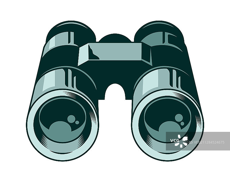 经典金属双筒望远镜图片素材