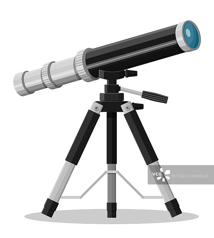望远镜放大设备老式单筒望远镜图片素材