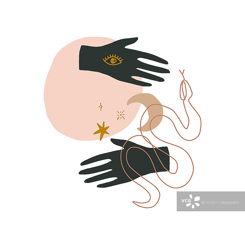 抽象现代数码粉彩蛇艺术印花图片素材