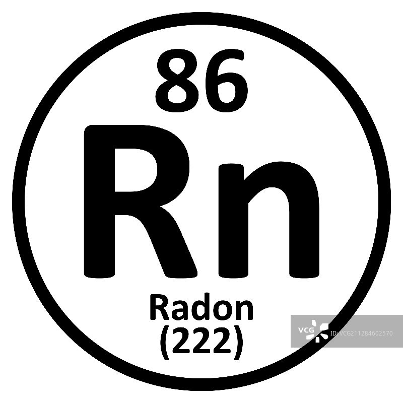 元素周期表元素氡图标图片素材