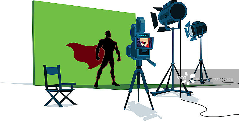 超级英雄电影场景图片素材