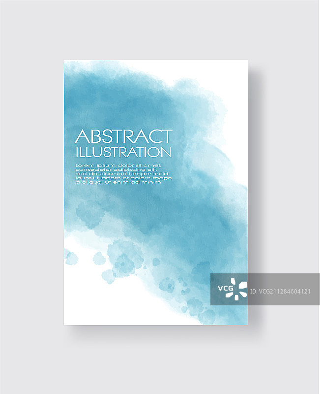 手绘水彩墨迹纸牌图片素材