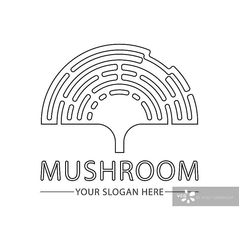 抽象蘑菇公司Logo图片素材