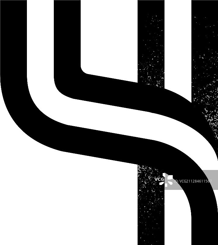 数字4标志，由两条平行线组成图片素材