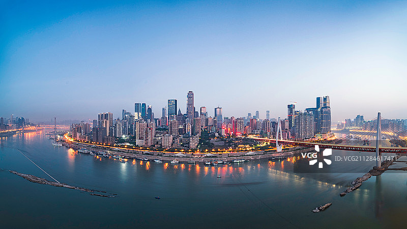 重庆渝中半岛全景图片素材