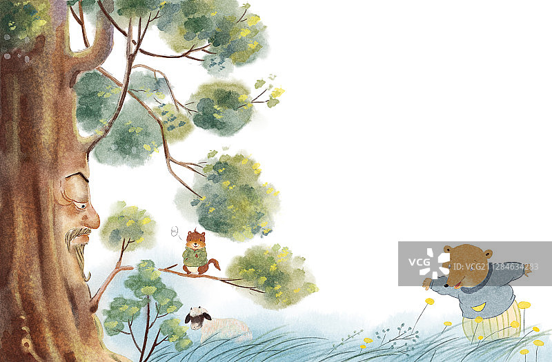 童话森林——今天谁的生日图片素材