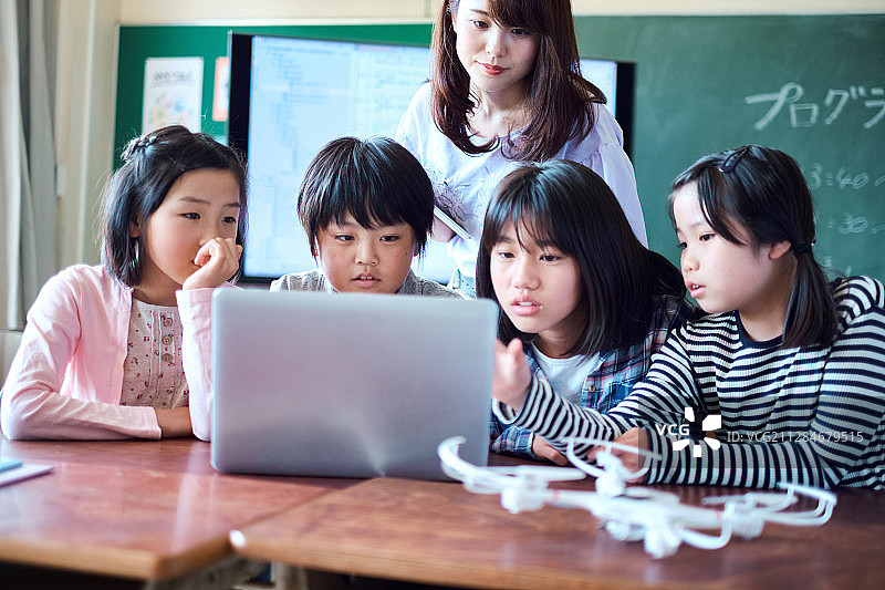 IT教育教室场景图片素材