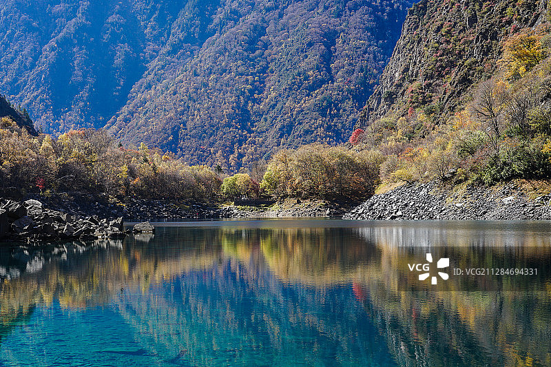 四川茂县松坪沟景区图片素材