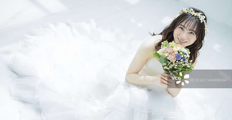 女性婚姻新娘形象图片素材