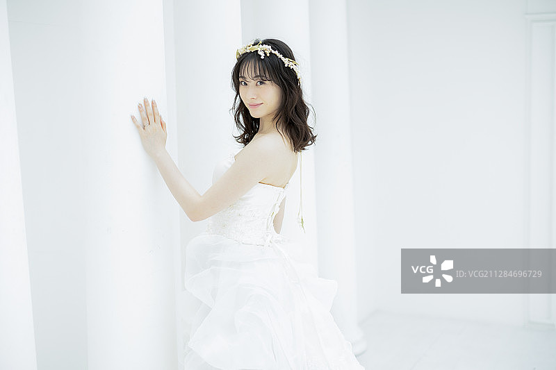 女性婚姻新娘形象图片素材