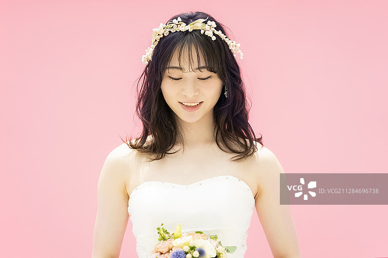 新娘结婚彩色背景图片图片素材