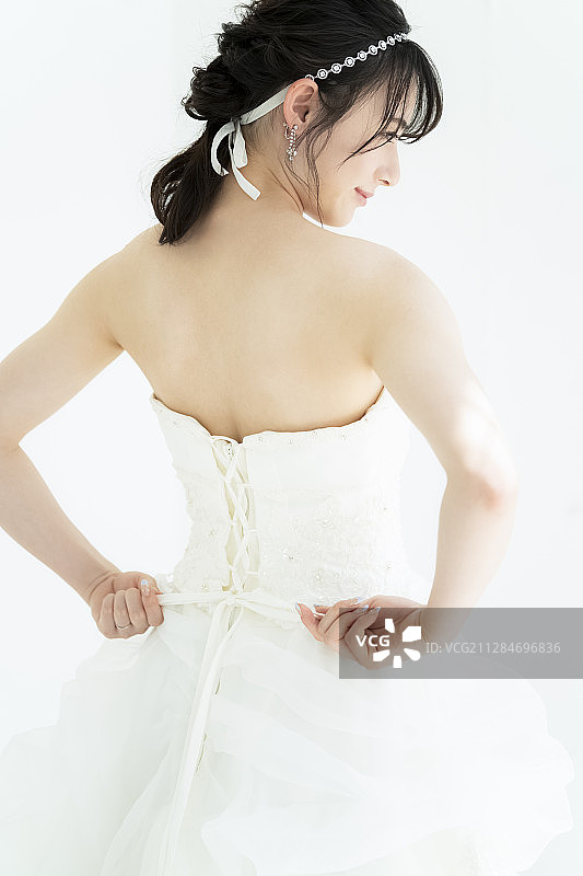 女人婚纱照图片素材