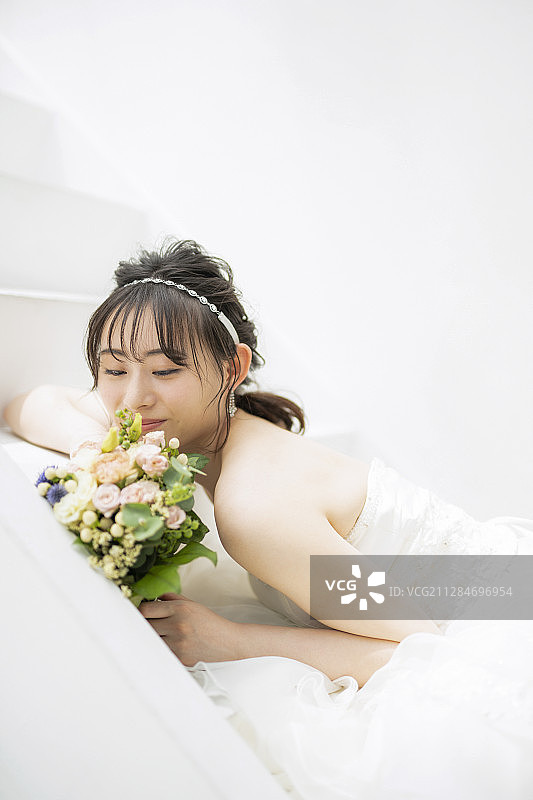 女性婚姻新娘形象图片素材