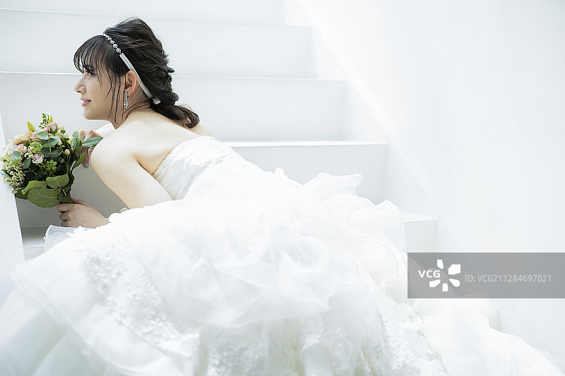 女性婚姻新娘形象图片素材