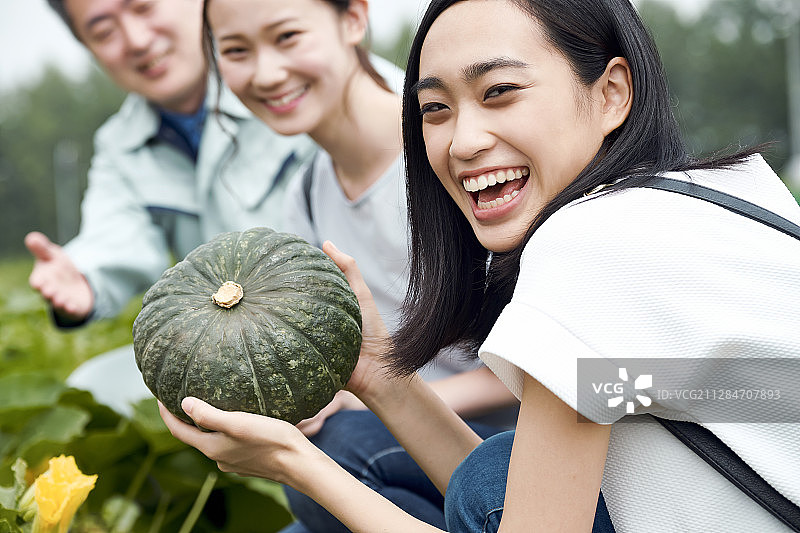 女性农场参观之旅图片素材