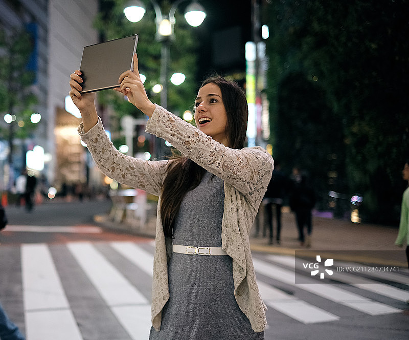 外国人东京观光摄影图片素材