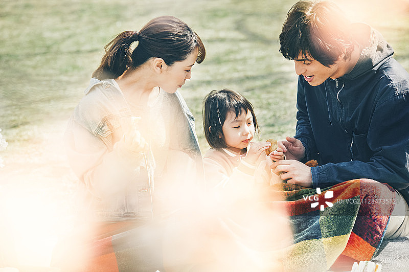 樱花春季亲子图片素材