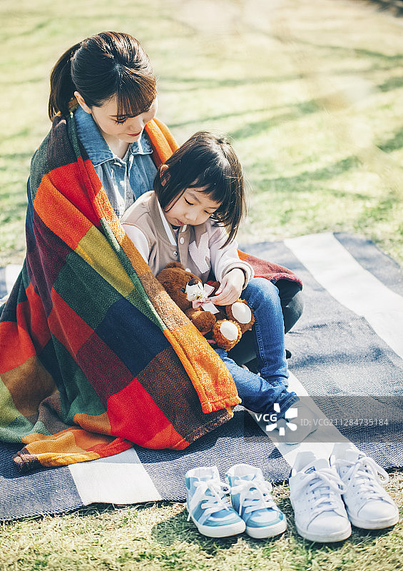 樱花春季亲子图片素材