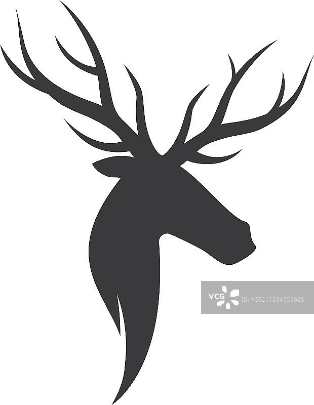 鹿插画标志图片素材