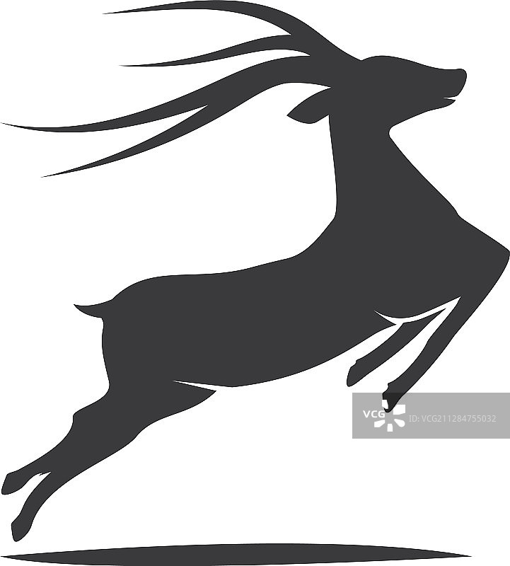 鹿插画标志图片素材