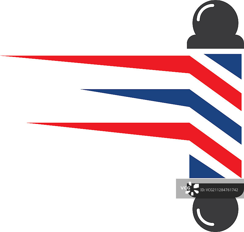 理发店旋转灯标志组合图片素材