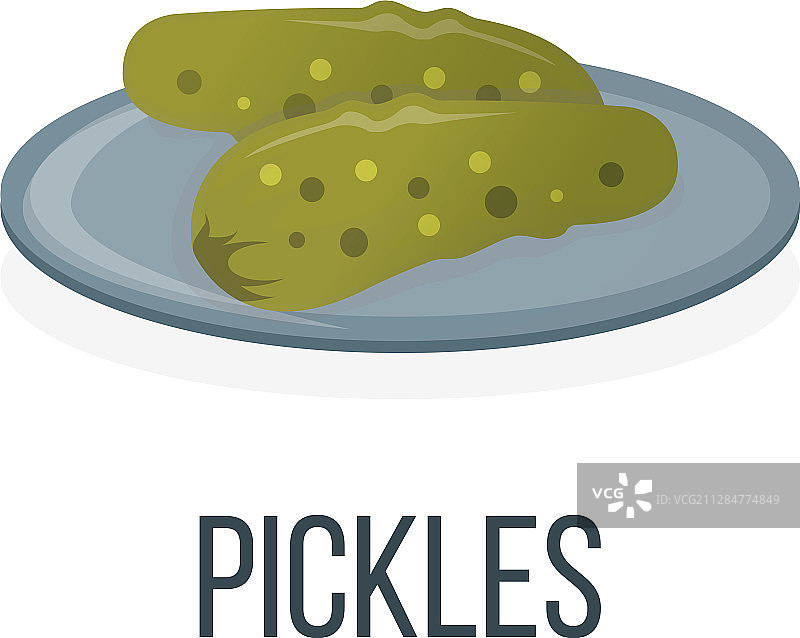 腌制品健康食品概念图标和标签图片素材