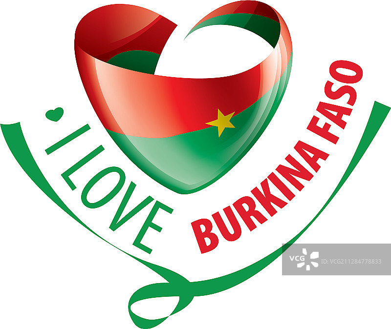 布基纳法索国旗图片素材