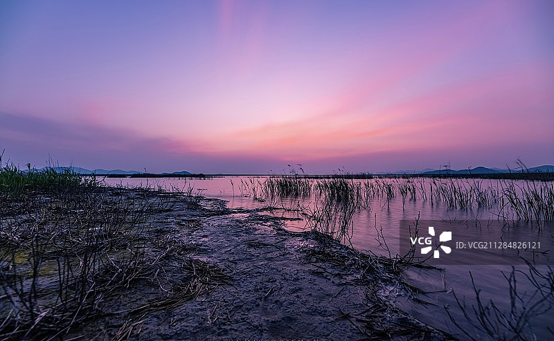 舟山朱家尖的日落图片素材