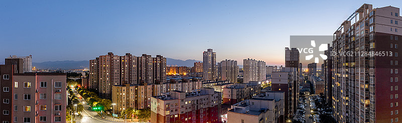 小城日落图片素材