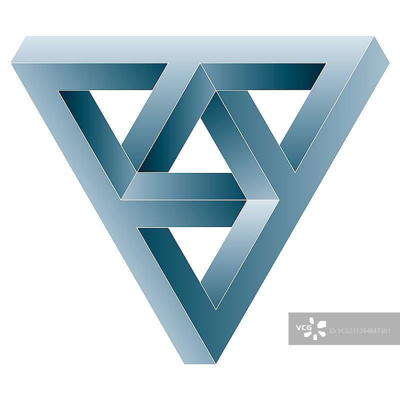 不可能的三角形图标图片素材