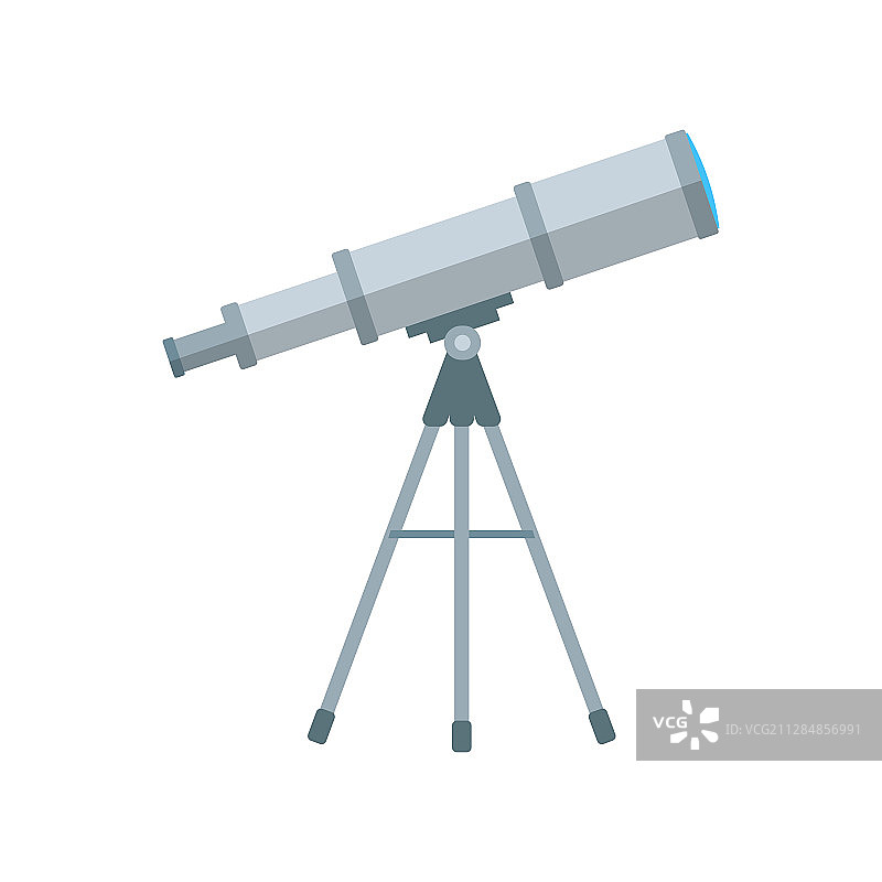 扁平风长阴影望远镜图片素材