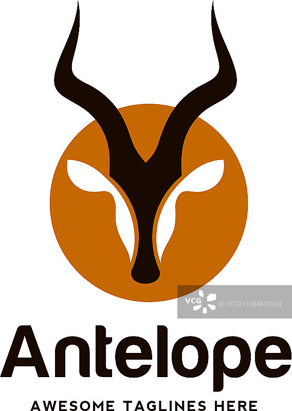 野生动物羚羊剪影图片素材