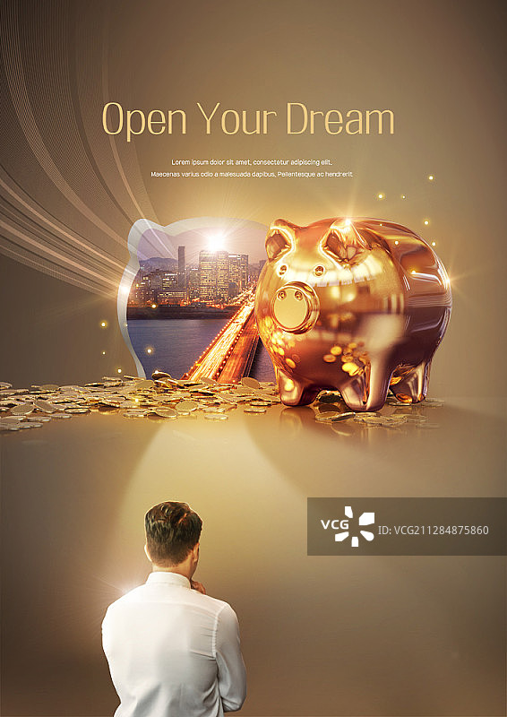 商业报告主题合成图图片素材