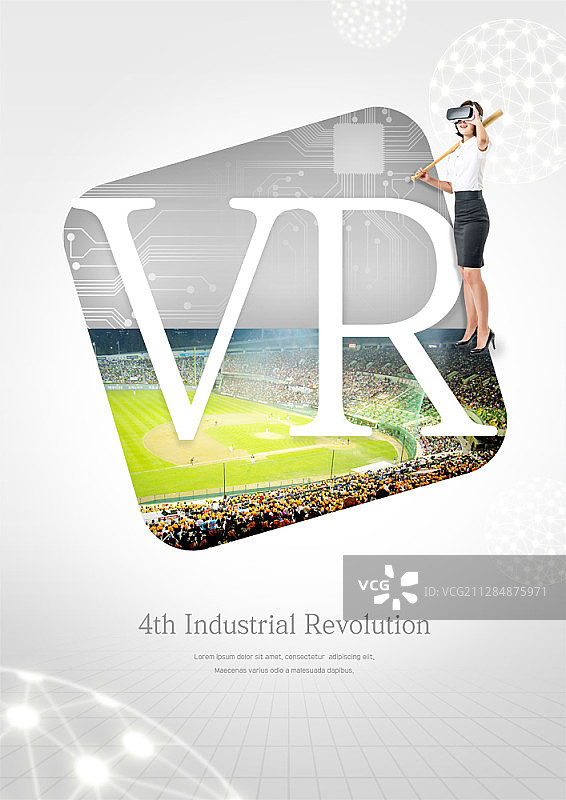 虚拟现实主题人物合成图像图片素材