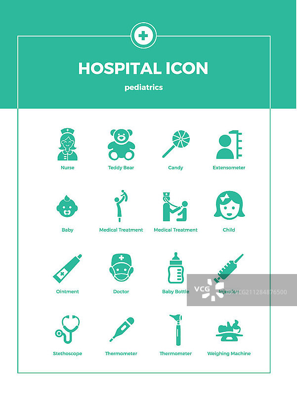 医疗主题矢量图标图片素材