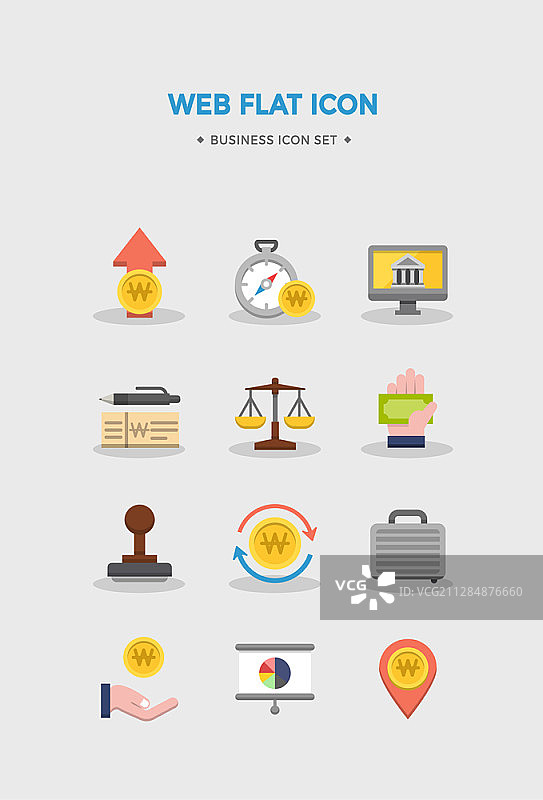 金融网页矢量图标图片素材