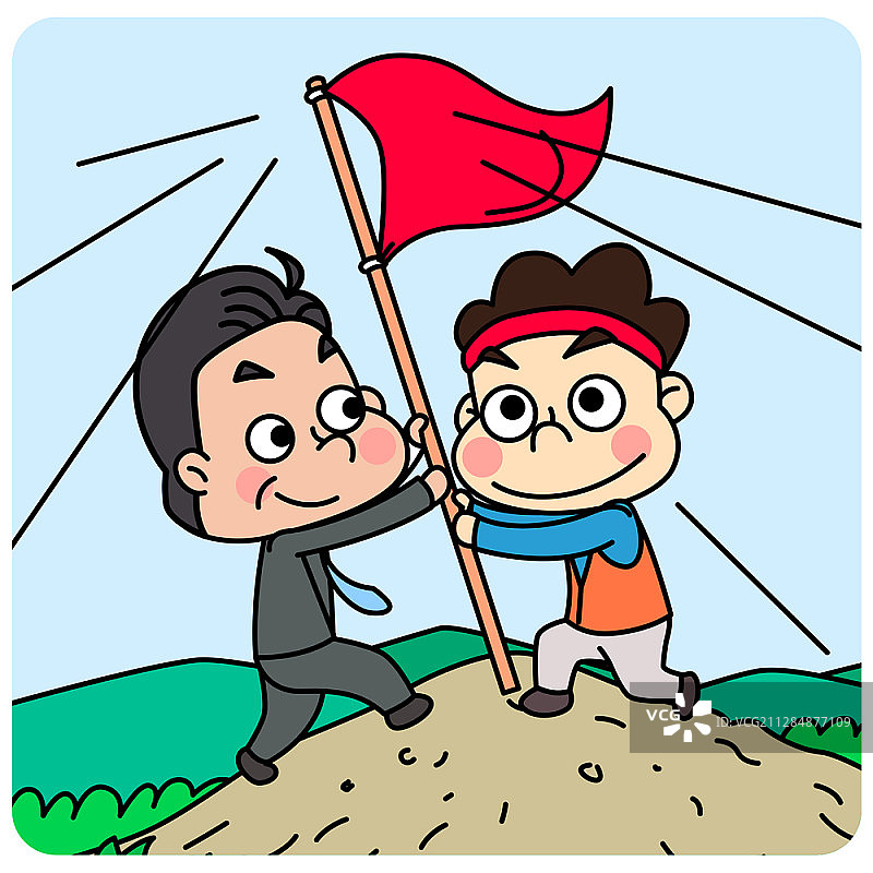 劳资关系主题矢量图图片素材