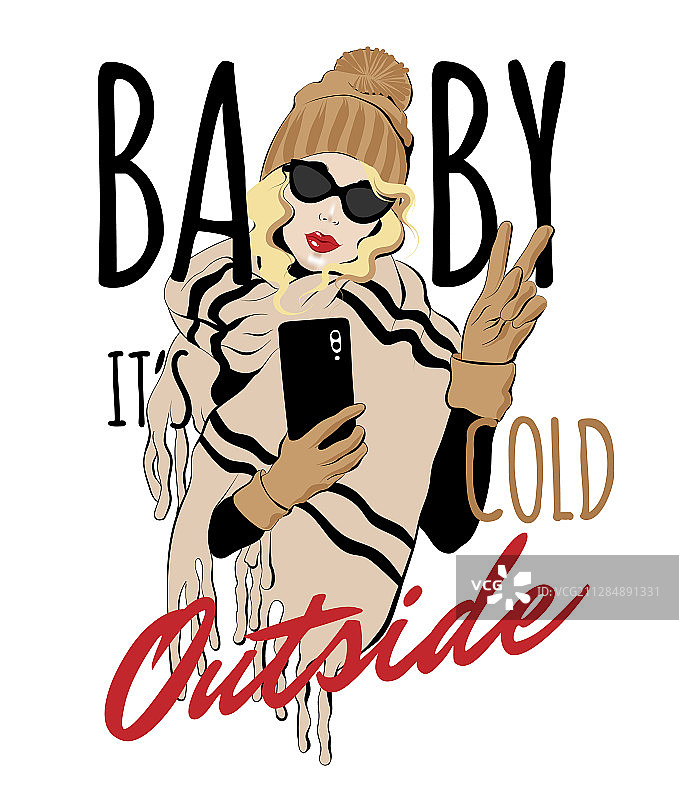 手绘诱饵，寒冷户外图片素材