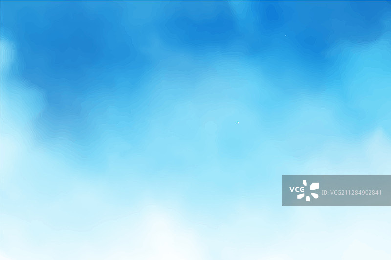 蓝色天空渐变水彩背景图片素材