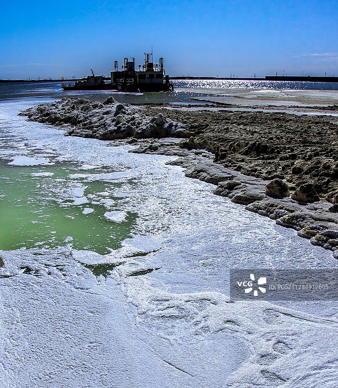 察尔汗盐湖图片素材